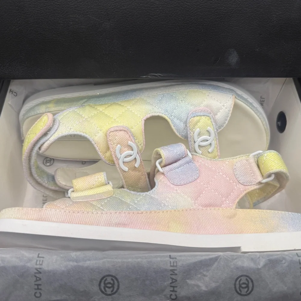 CHANEL pastel quilted
